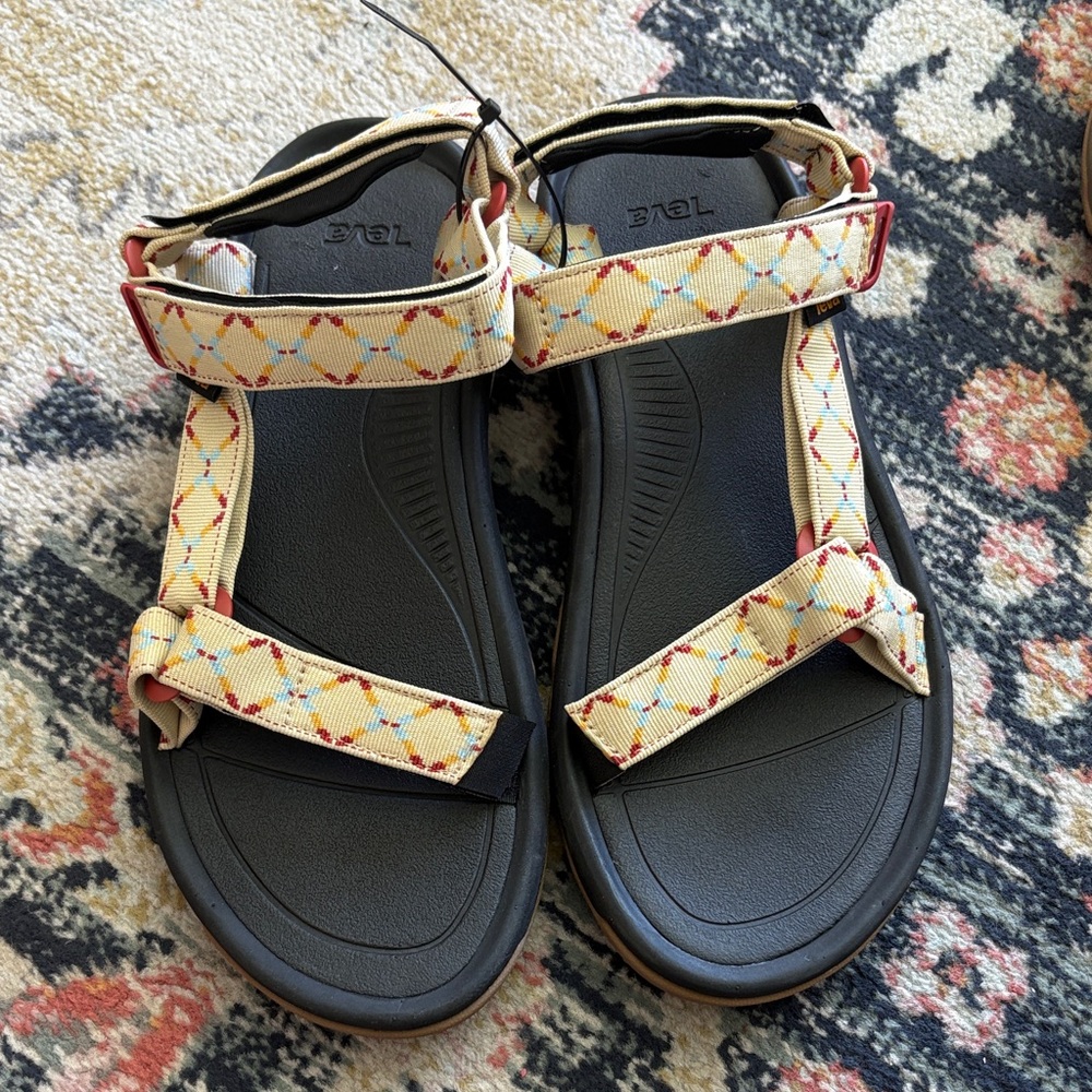 Teva Men’s Sandals - Yellow and Black Pattern